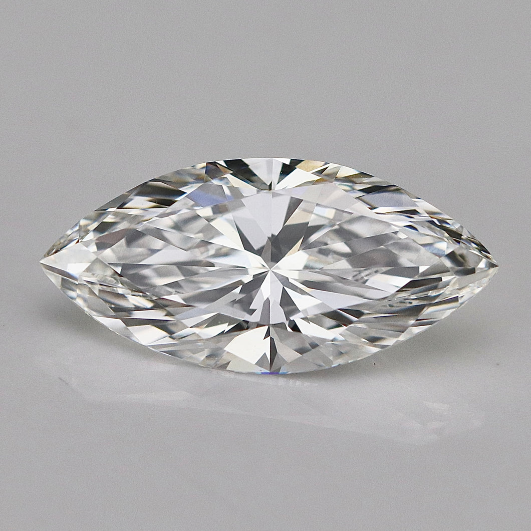 3.24ct Marquise cut loose lab grown diamond E VVS2 with IGI report