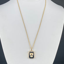 Load image into Gallery viewer, RESERVED: PAYMENT 4 OF 10: Onyx and diamond Panther necklace by Effy in 14k yellow gold