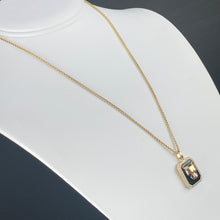 Load image into Gallery viewer, RESERVED: PAYMENT 4 OF 10: Onyx and diamond Panther necklace by Effy in 14k yellow gold