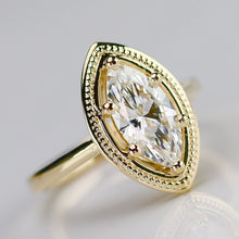 Load image into Gallery viewer, MANOR ROYAL: The Zara - 1.44ct Marquise lab grown diamond ring D/VS1 with IGI report