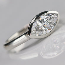 Load image into Gallery viewer, MANOR ROYAL: The Pippa - 1.67ct D/VVS2 Marquise lab grown diamond ring