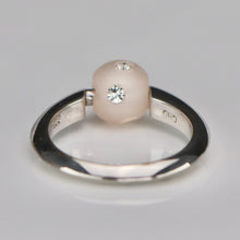 Load image into Gallery viewer, Sterling silver CZ ball ring