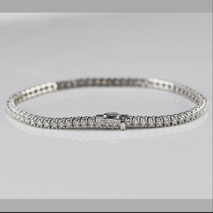 2ctw Lab Grown Diamond tennis bracelet in 14k yellow or white gold