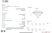 Load image into Gallery viewer, 3ctw emerald cut lab grown diamond ring in 14k white gold