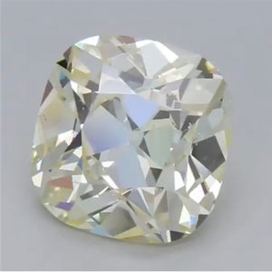 Triple Ideal AGS Antique Cushion cut 1.553ct P SI1 diamond ring in 14k